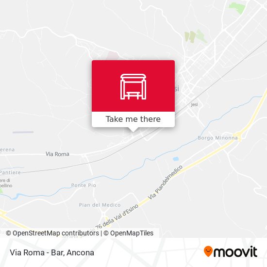 Via Roma - Bar map