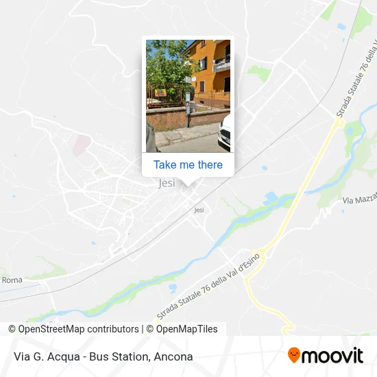 Via G. Acqua - Bus Station map
