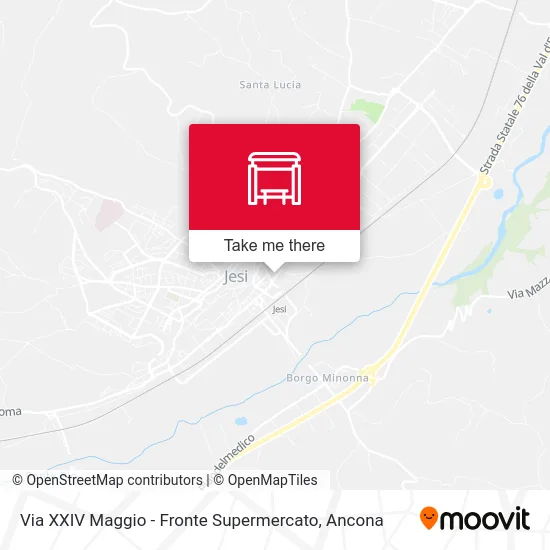 Via XXIV Maggio - Fronte Supermercato map