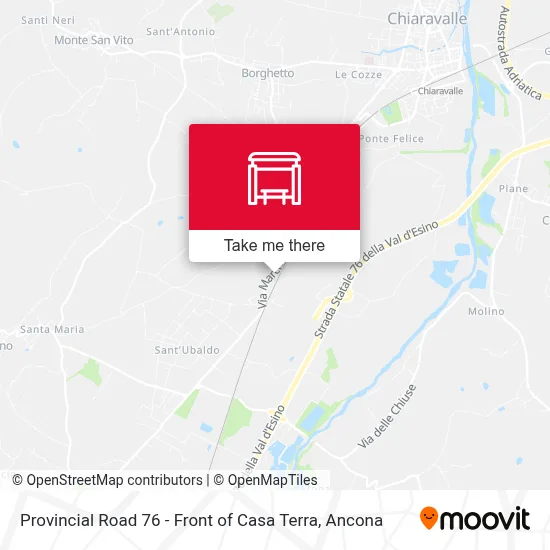 Provincial Road 76 - Front of Casa Terra map