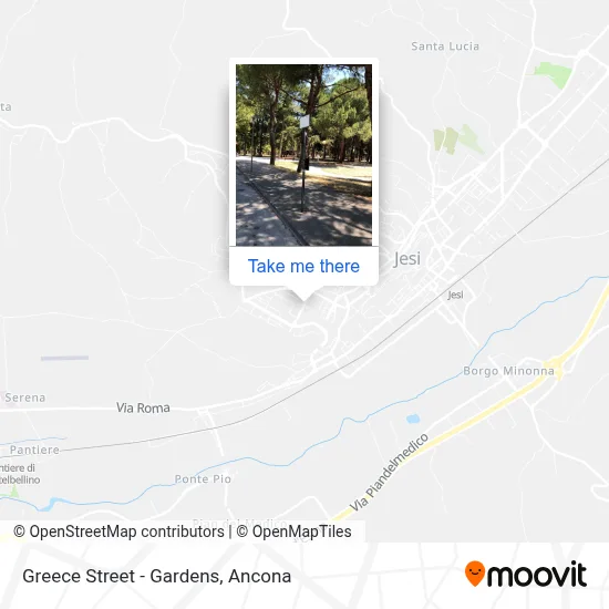 Greece Street - Gardens map