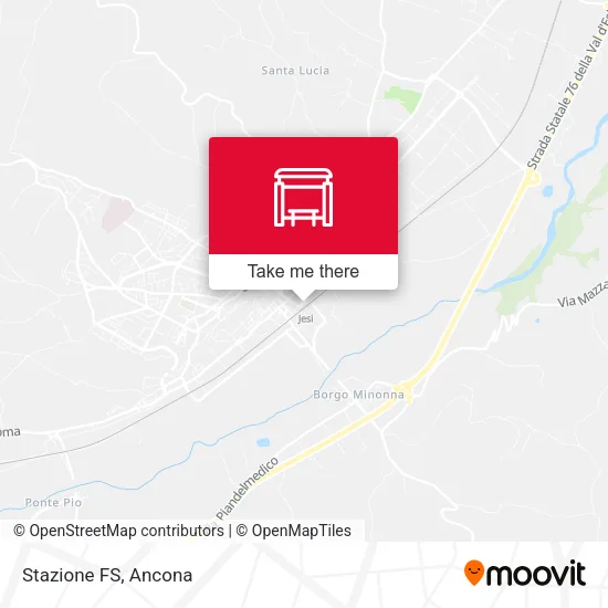Stazione FS map