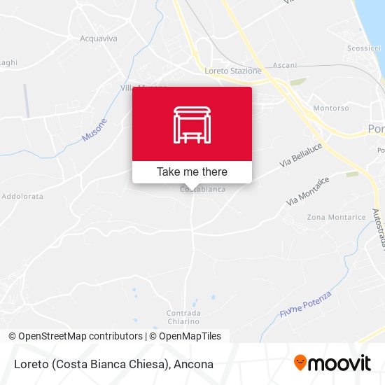 Loreto (Costa Bianca Chiesa) map