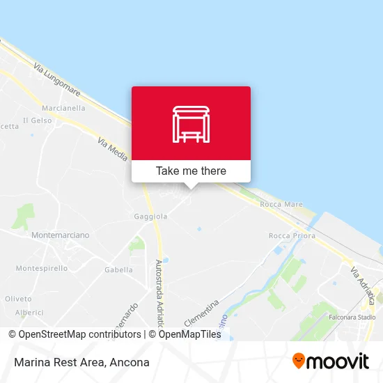 Marina Rest Area map
