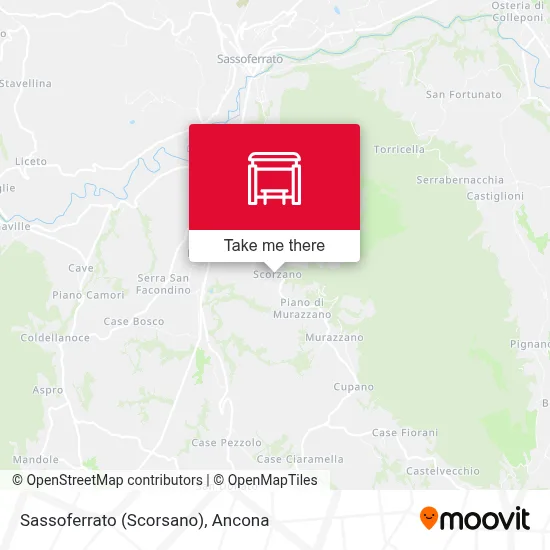 Sassoferrato (Scorsano) map