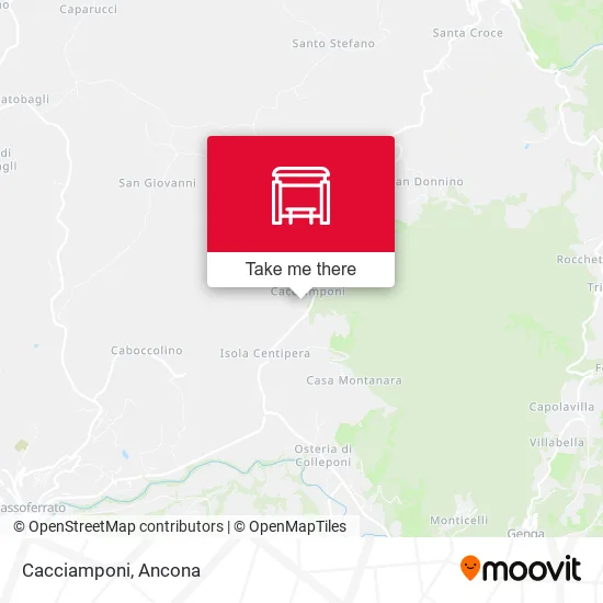 Cacciamponi map