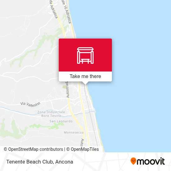 Tenente Beach Club map