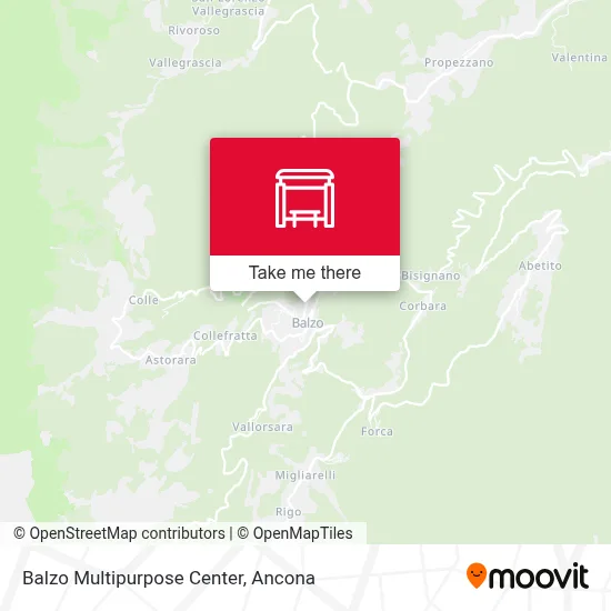 Balzo Multipurpose Center map