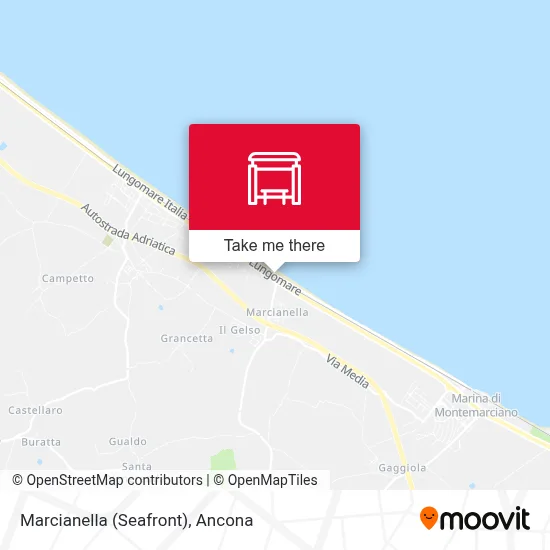Marcianella (Seafront) map
