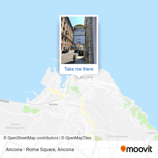 Ancona - Roma Square map
