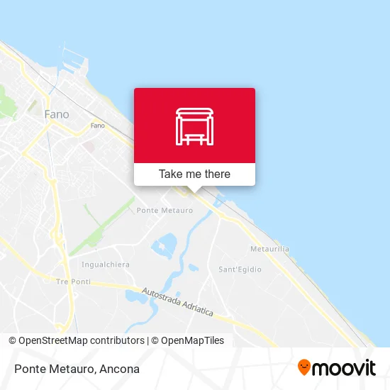 Ponte Metauro map