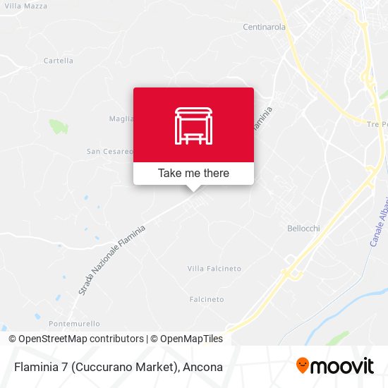 Flaminia 7 (Cuccurano Market) map