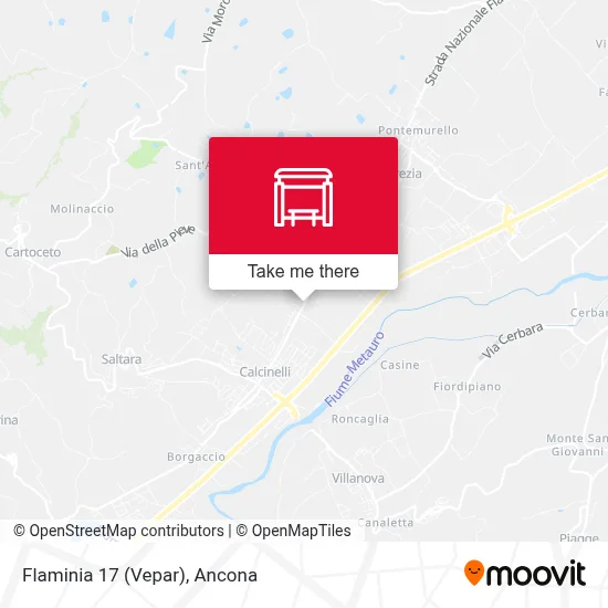 Flaminia 17 (Vepar) map