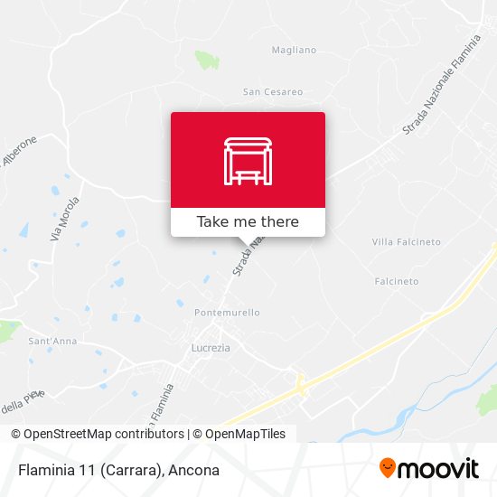 Flaminia 11 (Carrara) map