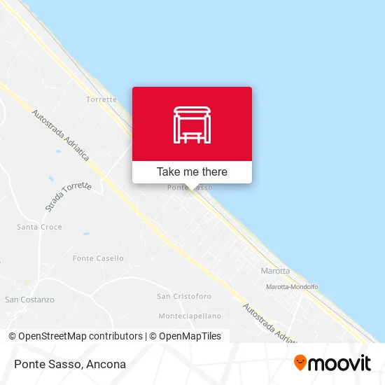 Ponte Sasso map