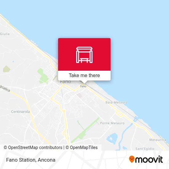 Fano Station map