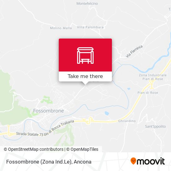 Fossombrone (Zona Ind.Le) map