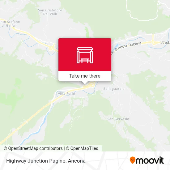 Highway Junction Pagino map