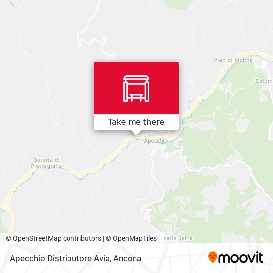 Apecchio Distributore Avia map