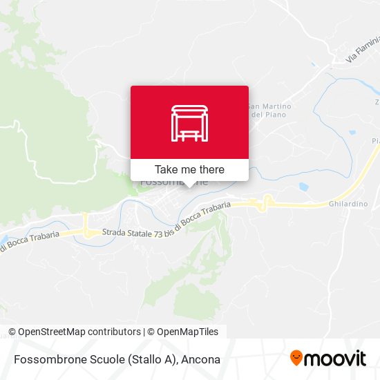 Fossombrone Scuole (Stallo A) map