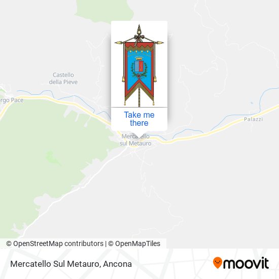 Mercatello Sul Metauro map