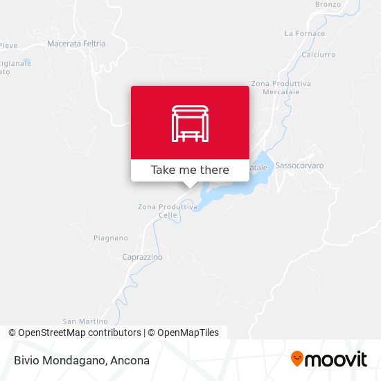 Bivio Mondagano map