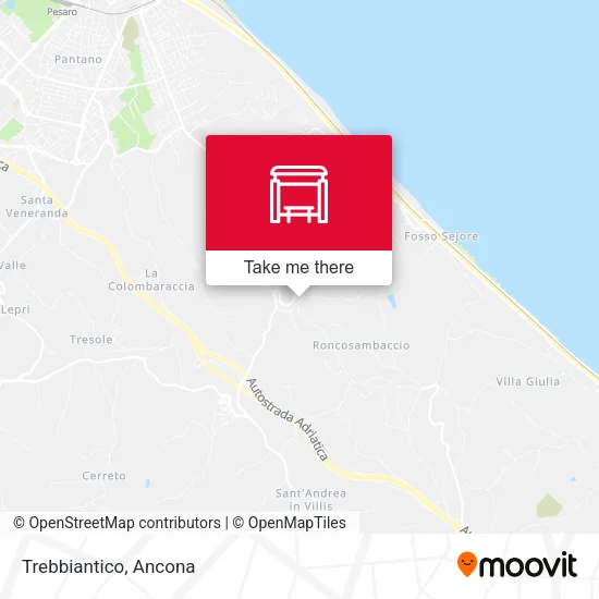 Trebbiantico map