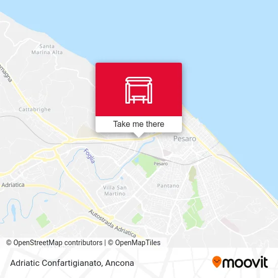 Adriatic Confartigianato map