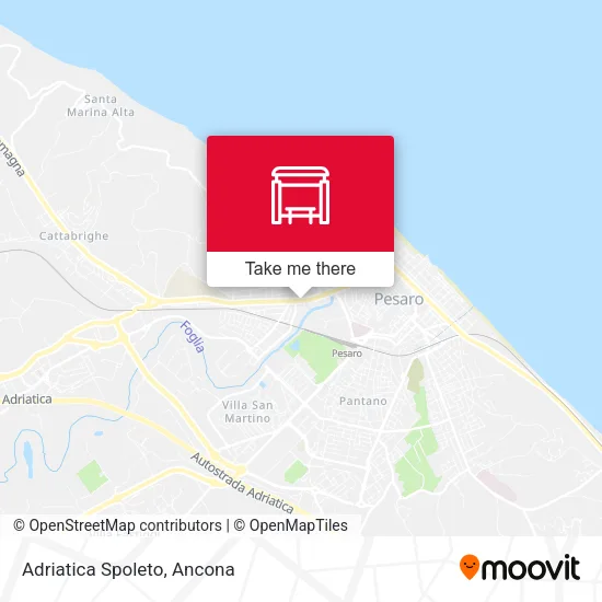 Adriatica Spoleto map