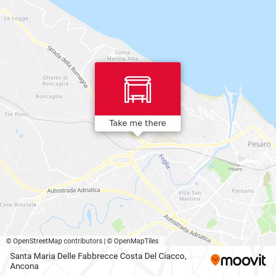 Santa Maria Delle Fabbrecce Costa Del Ciacco map