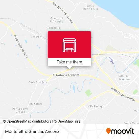 Montefeltro Grancia map