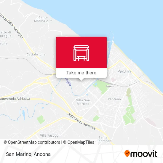 San Marino map