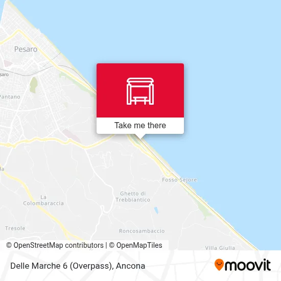 Delle Marche 6 (Overpass) map