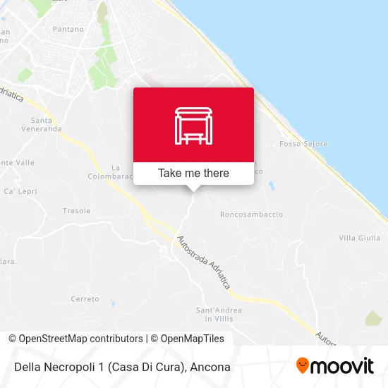 Della Necropoli 1 (Casa Di Cura) map