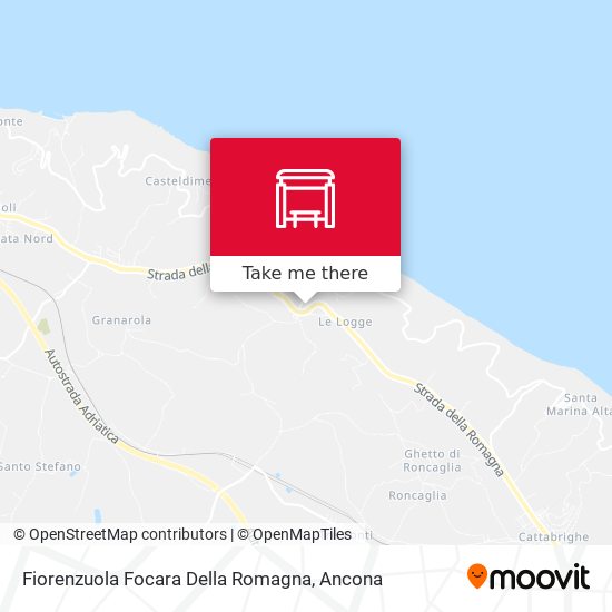 Fiorenzuola Focara Della Romagna map