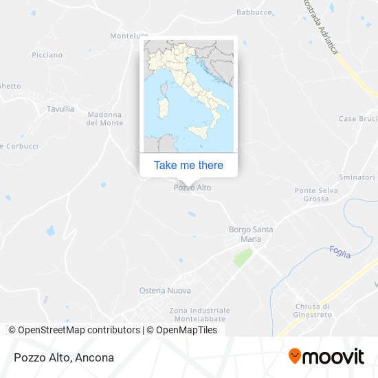 Pozzo Alto map