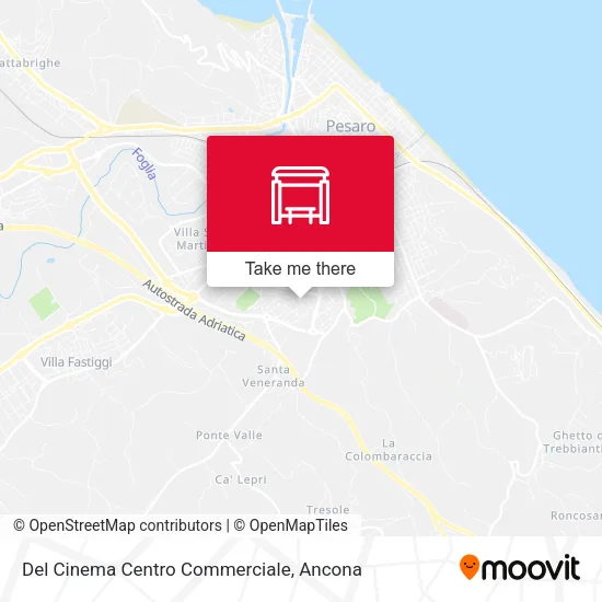 Del Cinema Centro Commerciale map