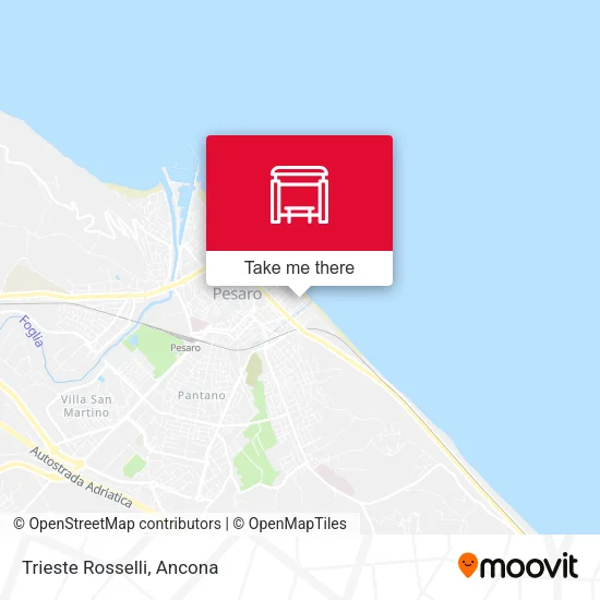 Trieste Rosselli map