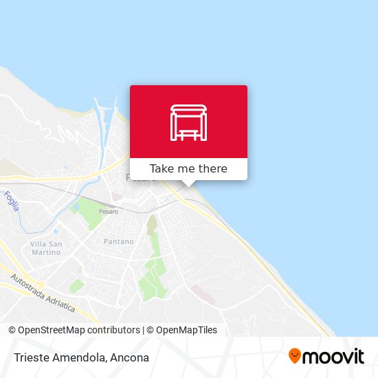 Trieste Amendola map