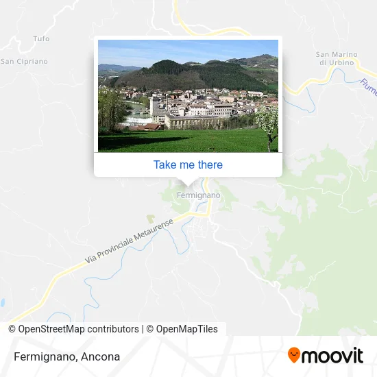 Fermignano map