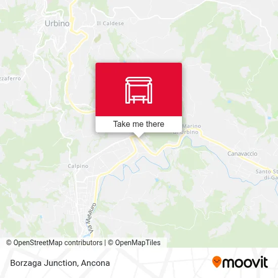 Borzaga Junction map