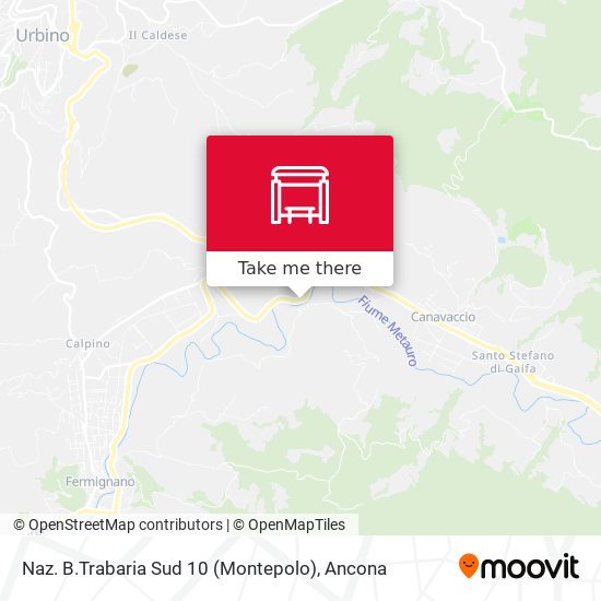 Naz. B.Trabaria Sud 10 (Montepolo) map