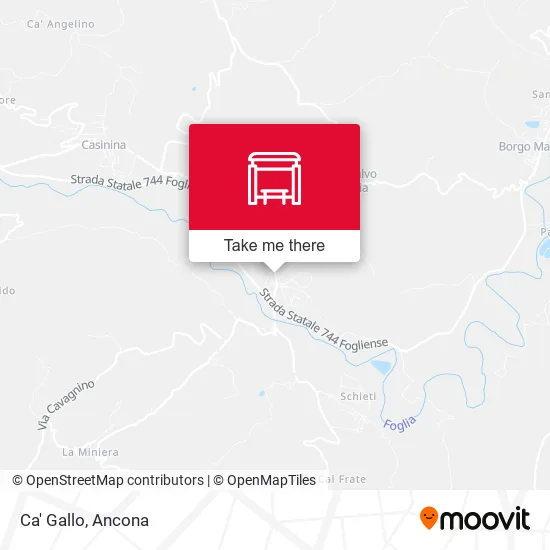 Ca' Gallo map