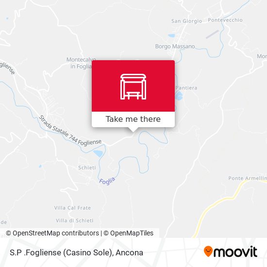 S.P .Fogliense (Casino Sole) map