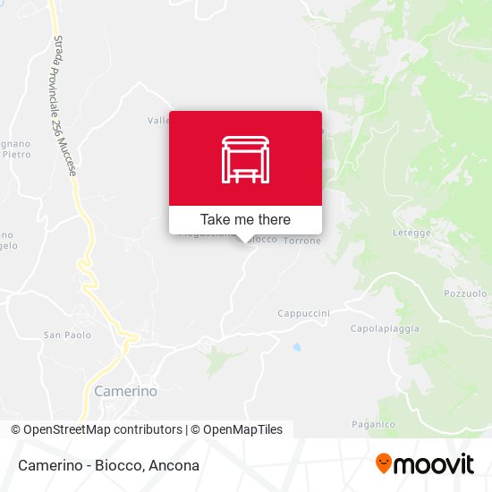 Camerino - Biocco map