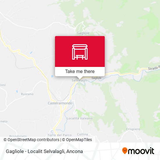 Gagliole - Localit Selvalagli map