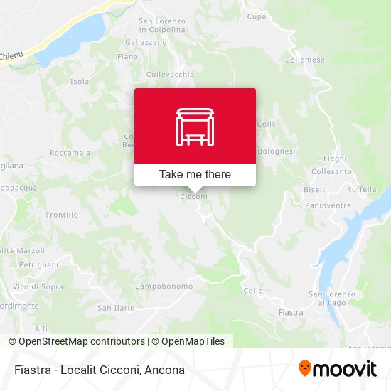 Fiastra - Localit Cicconi map