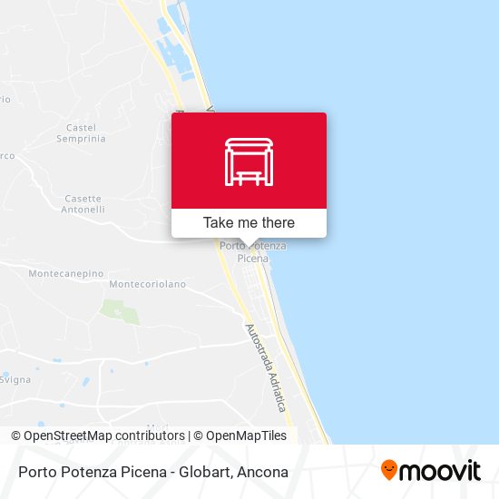 Porto Potenza Picena - Globart map