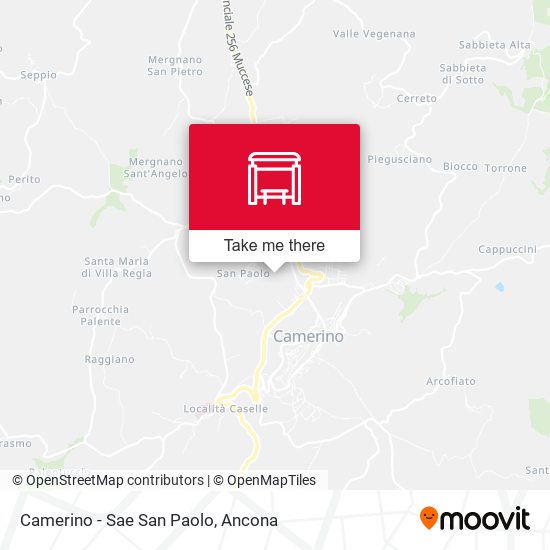 Camerino - Sae San Paolo map