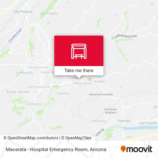 Macerata - Hospital Emergency Room map